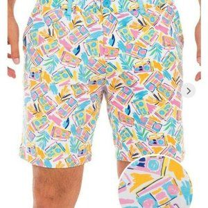 Tipsy Elves Men Medium Disc Jockey Shorts Zip